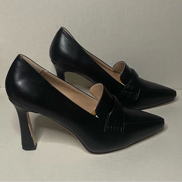 Women Black Pointed Toe High Heels Size 10 Pumps - Picture 4 of 10